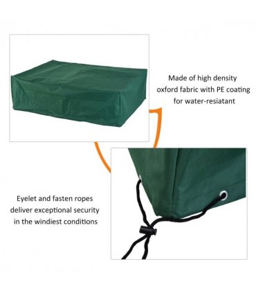 Furniture Cover, 222Lx155Wx67H cm-Green