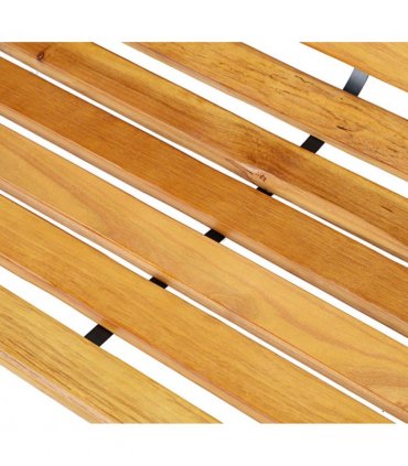 Garden Bench, 122Lx60Wx80H cm-Steel/Wood