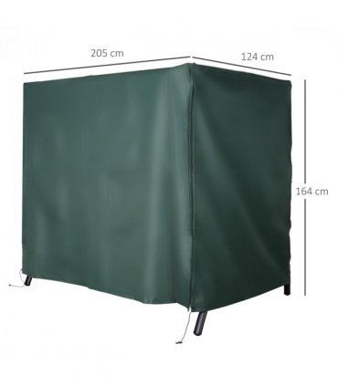 164cm Height Oxford Polyester Waterproof Swing Chair Cover Green