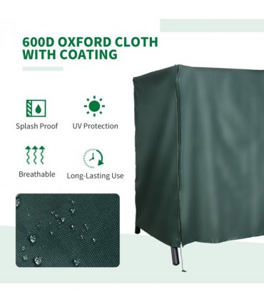 164cm Height Oxford Polyester Waterproof Swing Chair Cover Green
