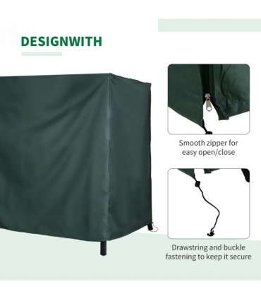164cm Height Oxford Polyester Waterproof Swing Chair Cover Green