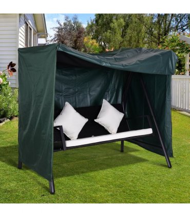 600D Oxford Polyester Waterproof Swing Chair Cover Green