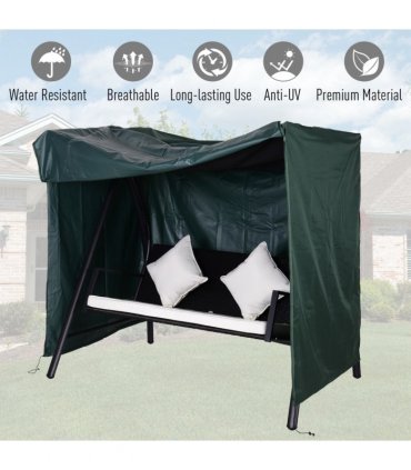600D Oxford Polyester Waterproof Swing Chair Cover Green