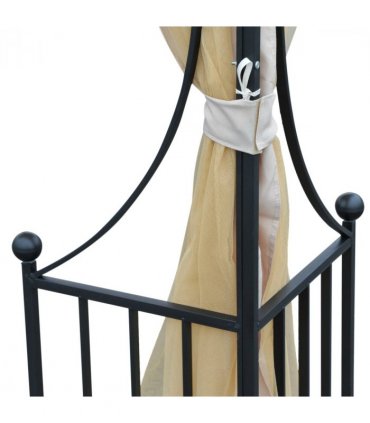 Metal Gazebo With Sides Beige  3m x 3m Waterproof Gazebo