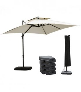 Steel Frame Outdoor Roma Cantilever Umbrella