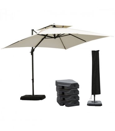 Steel Frame Outdoor Roma Cantilever Umbrella