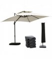 Steel Frame Outdoor Roma Cantilever Umbrella