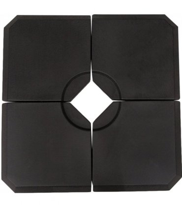 HD Polyethylene Sand or Water Fillable Parasol Base Black