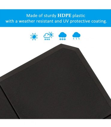 HD Polyethylene Sand or Water Fillable Parasol Base Black