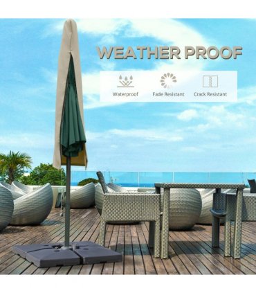 Cantilever Umbrella Cover Outdoor Parasol Protector Weatherproof with Zipper