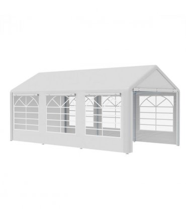 20 x 10  Car Tent Outdoor Car Canopy Shelter Water-Resistant Sidewall White