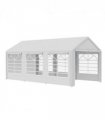20 x 10  Car Tent Outdoor Car Canopy Shelter Water-Resistant Sidewall White