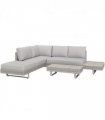 3pc Rattan Sofa Set Lounge Furniture Tea Table, Side Table & Cushioned Grey