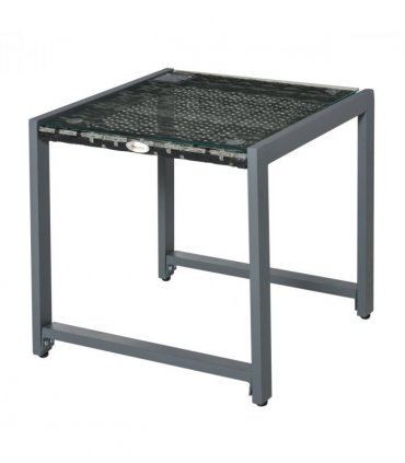 Rattan End Table Side Coffee Desk Outdoor Patio Garden Furniture