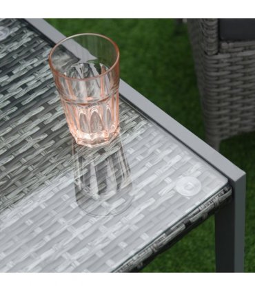 Rattan End Table Side Coffee Desk Outdoor Patio Garden Furniture