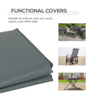 190x72cm Furniture Table Chair Sofa Set Cover Water UV Resistant Protection 600D