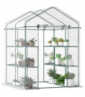 Steel Frame Greenhouse Steel Frame, 2 Shelves