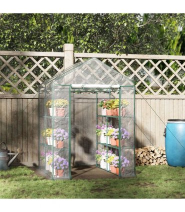 Steel Frame Greenhouse Steel Frame, 2 Shelves