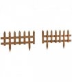 12 Pack Wooden Border Fences, Garden Fixed Picket Fence