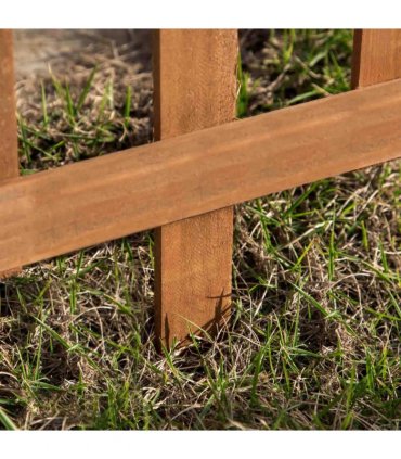 12 Pack Wooden Border Fences, Garden Fixed Picket Fence