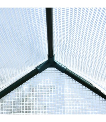 Walk in Garden Greenhouse with Shelves Steeple 186Lx120Wx190Hcm White