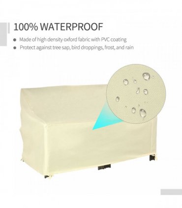 Outdoor Furniture Cover 2 Seater Waterproof Protection Wind Rain Dust