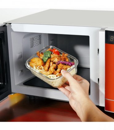 Vinsani Glass Food Storage 10-Pack Containers Rectangle Food Meal Prep Lunch Boxes with Lids Airtight Heat Resistant Leakproof Lid BPA-Free Dishwasher Microwave Oven Freezer Safe