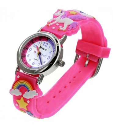 Ravel Children Girls 3D Cartoon Time Teacher Watch Unicorn R1513.79