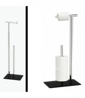 TOILLET ROLL HOLDER & STORER GLASS BASE