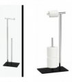 TOILLET ROLL HOLDER & STORER GLASS BASE