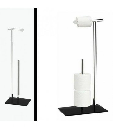 TOILLET ROLL HOLDER & STORER GLASS BASE