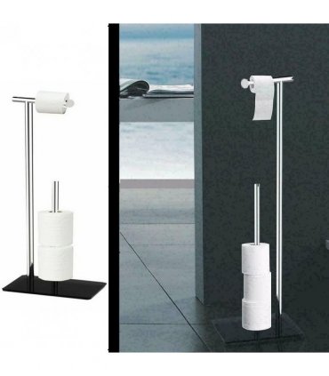 TOILLET ROLL HOLDER & STORER GLASS BASE