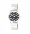 Ravel Ladies Chrome Black Dial Watch R0208.03.2S