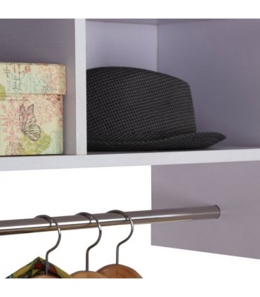 Wall Mounted Coat Hanger Hooks Rack Stand White