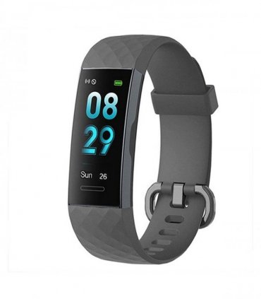 Aquarius IP67 Waterproof Bluetooth Fitness Tracker with Heart Rate Monitor and Step Counter - Black
