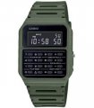 Casio Mens Digital Calculator Retro Dial with Green Plastic Strap Watch - CA-53WF-3BDF