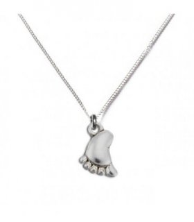 Baby Foot Silver Necklace