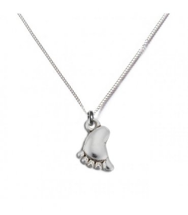 Baby Foot Silver Necklace