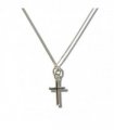 Girls Mini Cross Silver Necklace