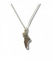 Running Shoe Silver Necklace