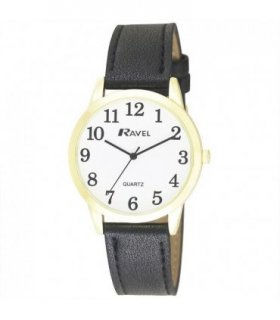 Ravel Mens Classic Leather Strap Watch R0132.02.1
