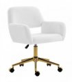 HOMCOM Faux Fur Rabbit Chair - Cream White