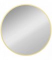 HOMCOM 61cm Decorative Wall Mirror for Bedroom Living Room, Modern Round Bathroom Mirror for Home Decor, Gold Tone