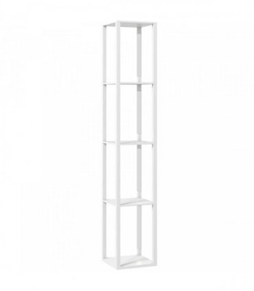 HOMCOM Floor Lamp with Shelves and 3 Brightness Levels - White
