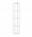 HOMCOM Floor Lamp with Shelves and 3 Brightness Levels - White
