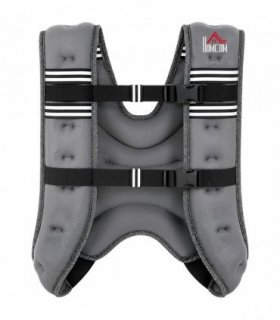 HOMCOM 5KG Weighted Vest, Running Weight Vest with Adjustable Strap, Convenient Pocket and Reflective Strips for Men and Women