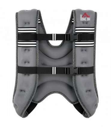 HOMCOM 5KG Weighted Vest, Running Weight Vest with Adjustable Strap, Convenient Pocket and Reflective Strips for Men and Women