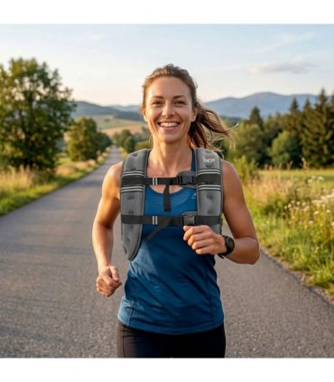 HOMCOM 5KG Weighted Vest, Running Weight Vest with Adjustable Strap, Convenient Pocket and Reflective Strips for Men and Women
