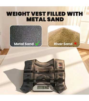 HOMCOM 5KG Weighted Vest, Running Weight Vest with Adjustable Strap, Convenient Pocket and Reflective Strips for Men and Women