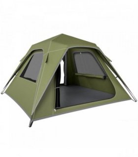 Outsunny Pop Up Tent 3000mm Waterproof Camping Tents with Mesh Windows 2-3 People Green